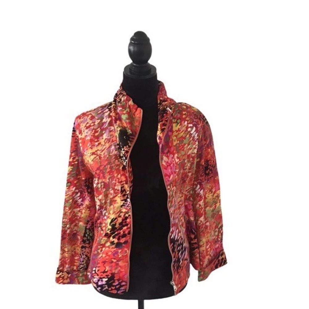 Erin London Multicolor Lightweight Zipup Jacket